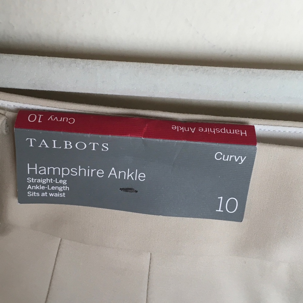 NWT Classic Women's Beige Tailored Pants - Picture 4 of 8